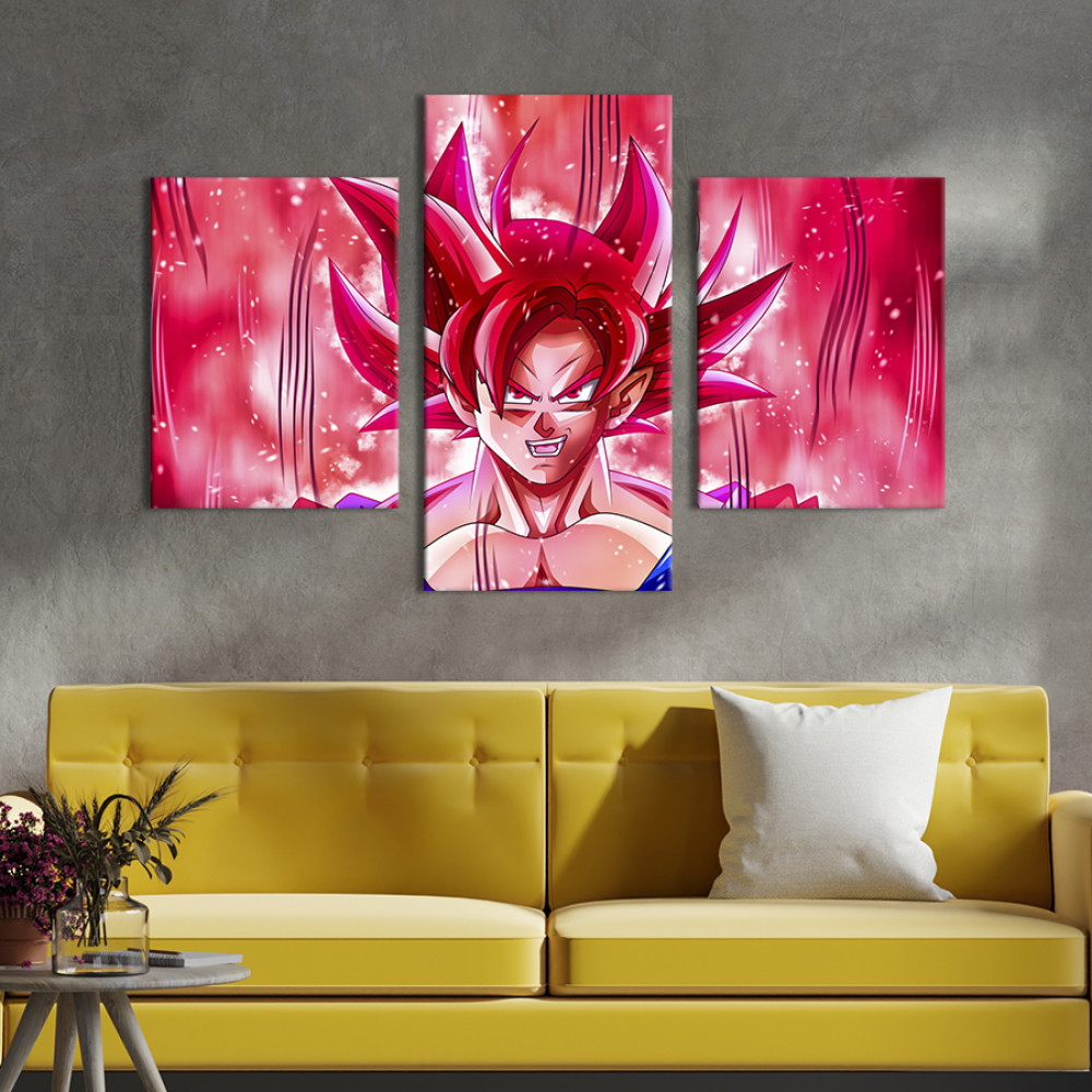 Картина Протагоніст аніме Рожевий Гоку 141x90 см (1422-32)