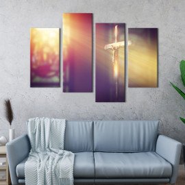 Картина Розп'яття Ісуса Христа в храмі 89x56 см (470-42)