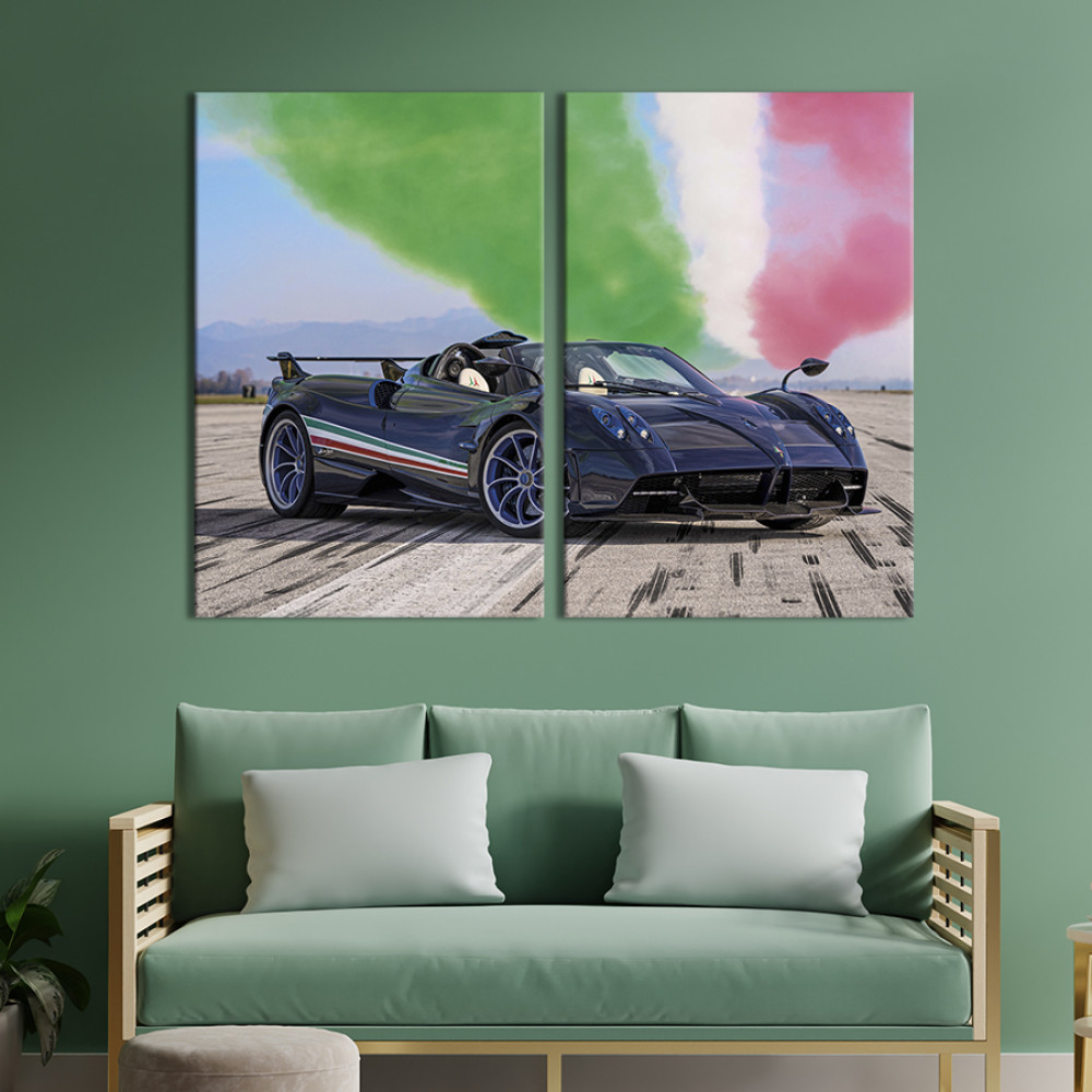 Картина Темно-синій Pagani Huayra Tricolore 111x81 см (1272-2)