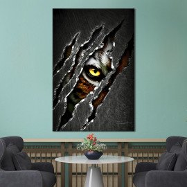 Картина в офіс Погляд тигра 51x34 см (2art_290)