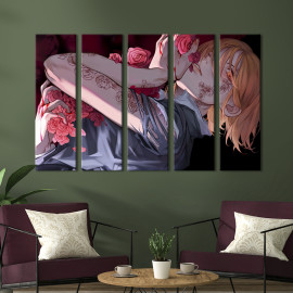 Картина Дівчина-маг Нобара Кугісакі 87x50 см (1447-51)