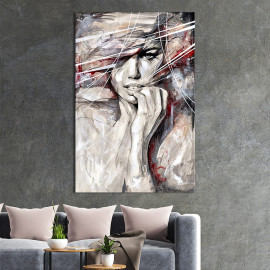 Картина в офіс Ніжна абстрактна дівчина 51x34 см (2art_34)
