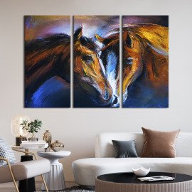Картина Пара закоханих коней 78x48 см (164-31)