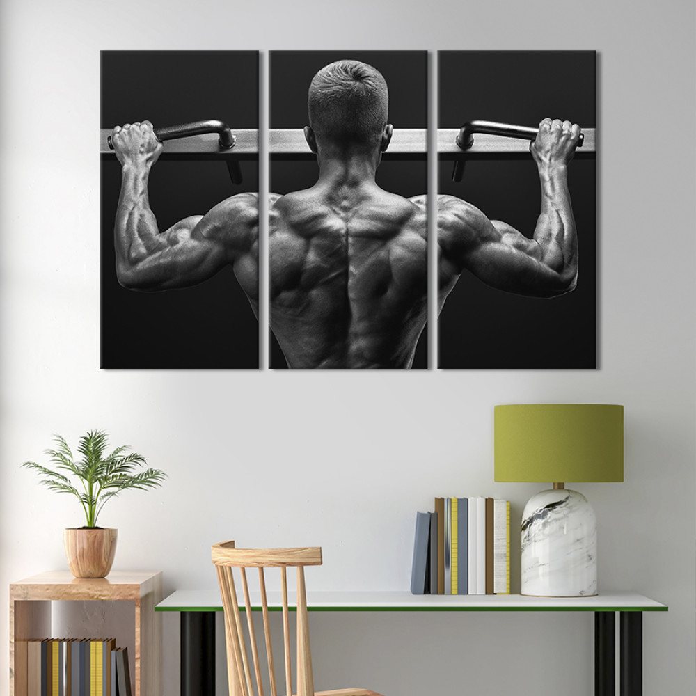 Картина Спортсмен на турніку 78x48 см (485-31)