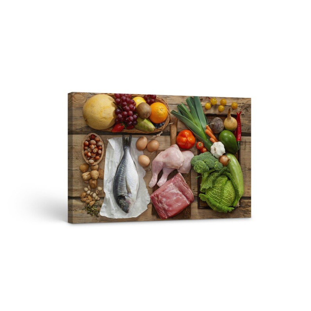 Картина на полотні Продукти на кухні 51x34 см (125)