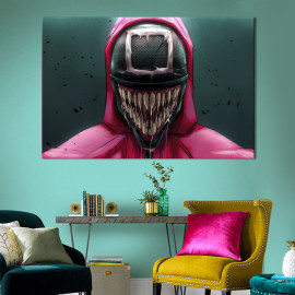 Картина на полотні Squid Game and Venom 51x34 см (746-1)
