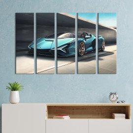 Картина Гроза доріг Lamborghini Sian Roadster 87x50 см (1274-51)