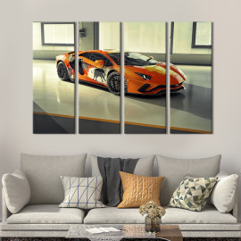 Картина Крутий суперкар Lamborghini Aventador 89x53 см (1333-41)