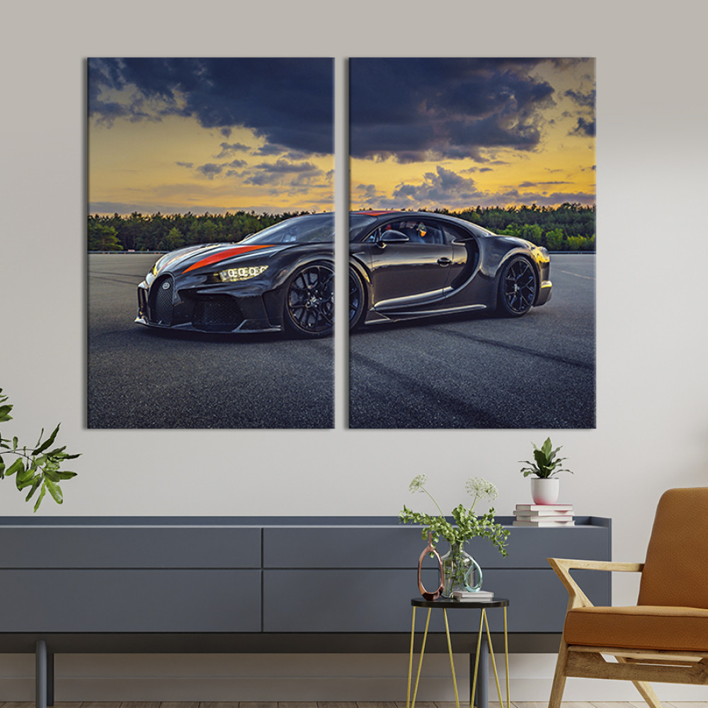 Картина Bugatti Chiron Super Sport 165x122 см (85-2)
