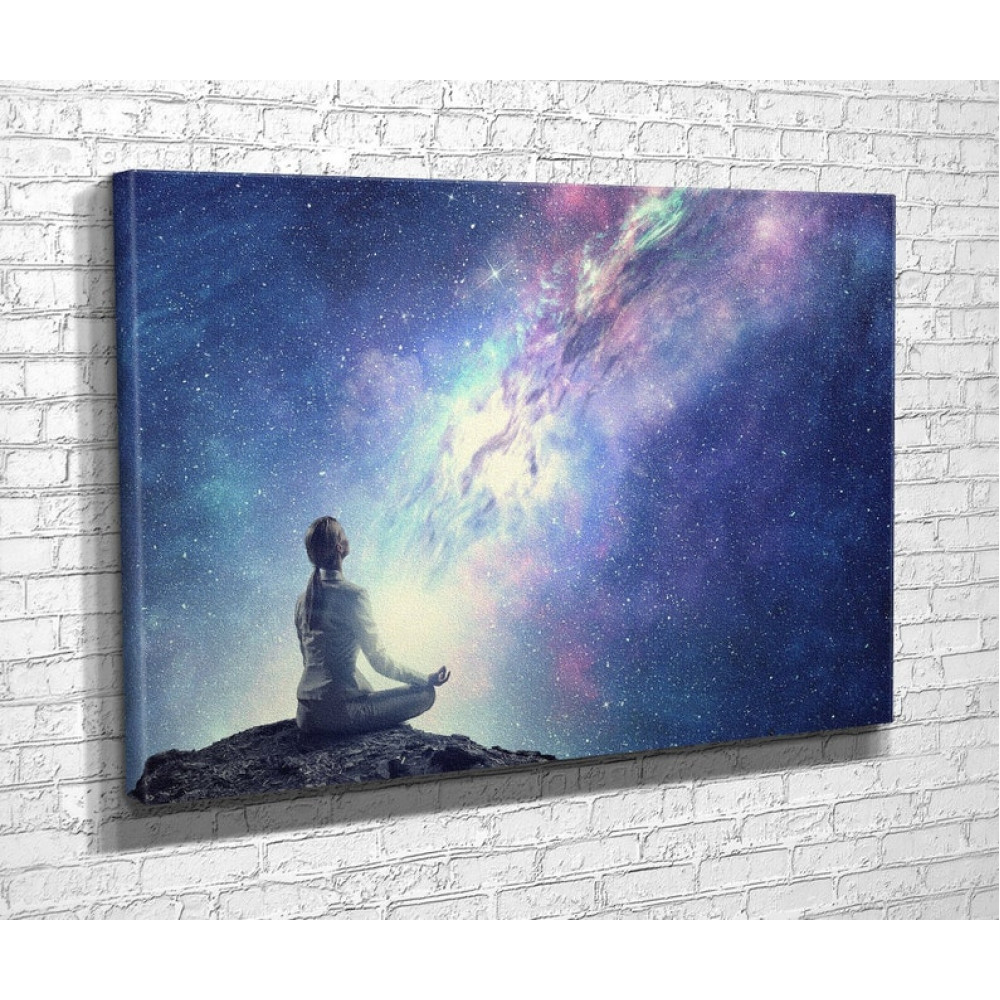 Картина Медитація в космосі 51x34 см (86(8