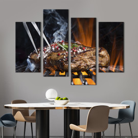 Картина Апетитний стейк 89x56 см (292-42)