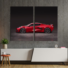 Картина Люксове авто Chevrolet Corvette 71x51 см (1261-2)