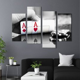 Картина Покер Техаський Холдем 89x56 см (477-42)