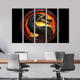 Картина Вогняний дракон Смертельної битви 87x50 см (729-51)