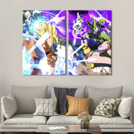 Картина Гра Dragon Ball FighterZ 71x51 см (1418-2)