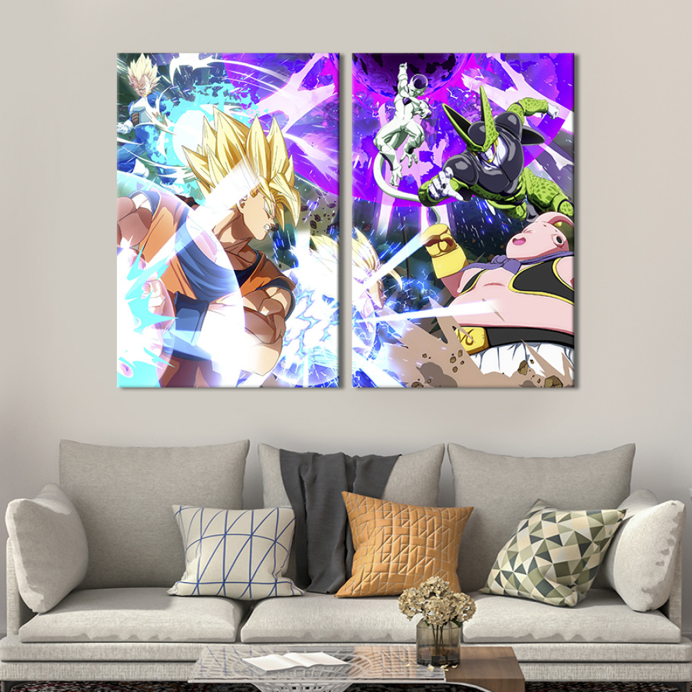 Картина Гра Dragon Ball FighterZ 165x122 см (1418-2)