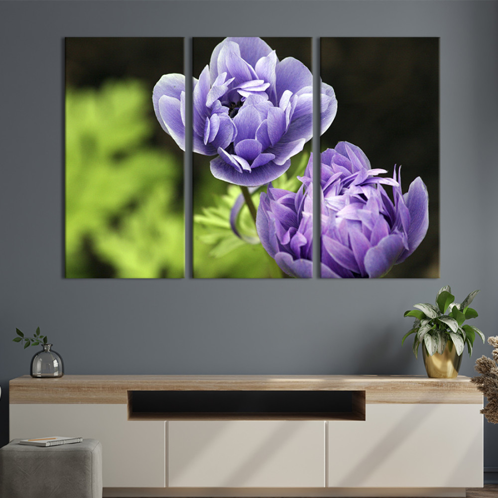 Картина Дві бузкові квітки 78x48 см (972-31)