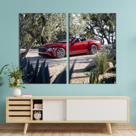 Картина Червоний Bentley Continental GT 71x51 см (1283-2)