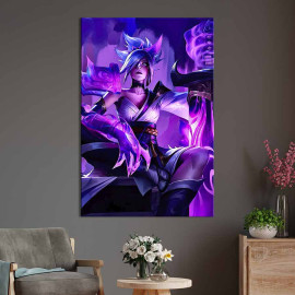 Картина в офіс Могутній чемпіон Рівен з гри League of Legends 120x80 см (2an_55)