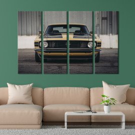 Картина Статусний автомобіль Ford Mustang 1970 89x53 см (1254-41)