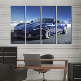 Картина Досконалий автомобіль Ferrari Roma 89x53 см (1294-41)