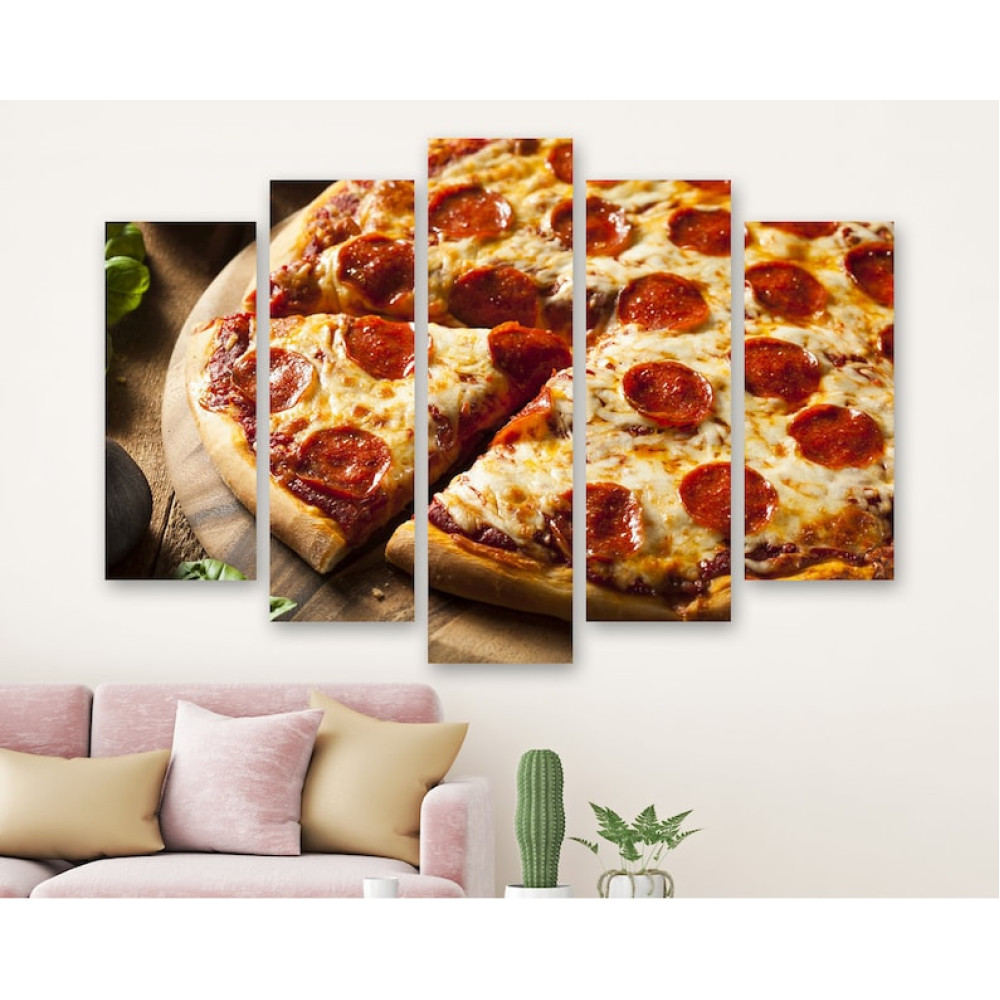 Картина Піца з пепероні 112x68 см (M5_M_120)