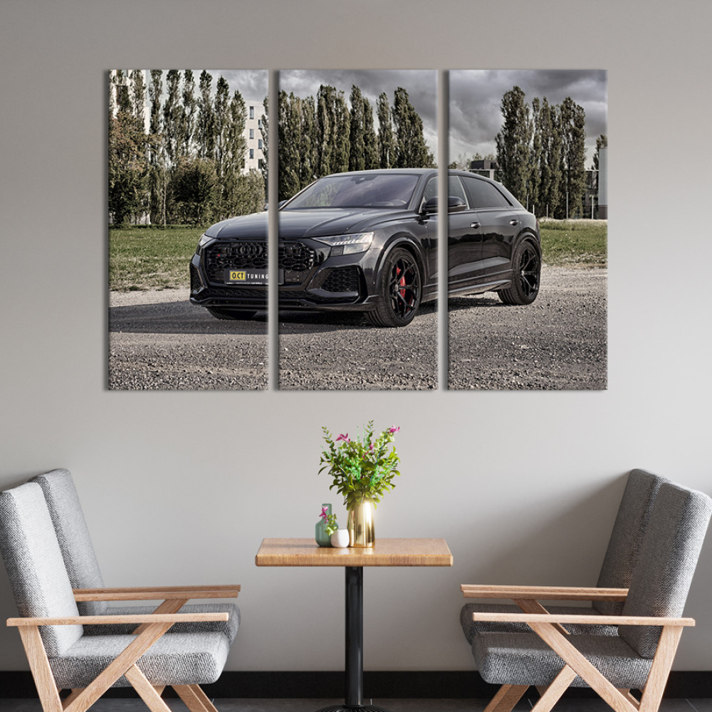 Картина Чорна Audi RS Q8 78x48 см (1376-31)