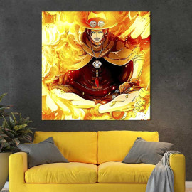 Картина в офіс Портгас Д. Ейс з аніме One Piece 50х50 см (1an_7)
