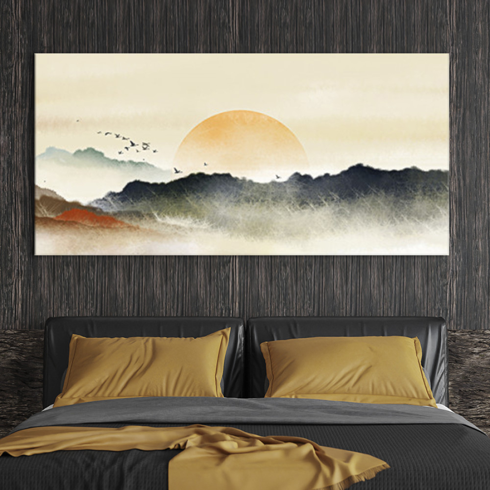 Картина Пейзаж - Захід сонця 50x25 см (K0045_M)