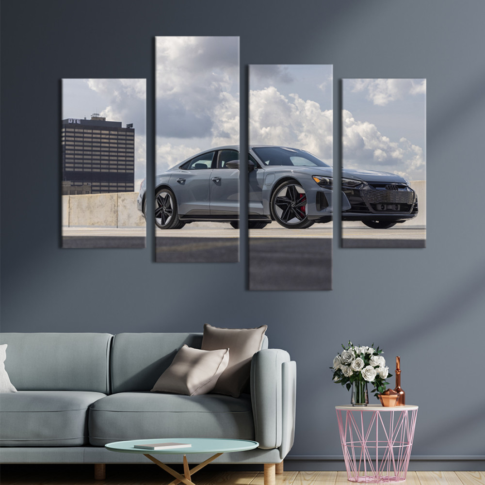 Картина Розкішне сіре авто Audi TT RS Heritage Edition 89x56 см (1287-42)