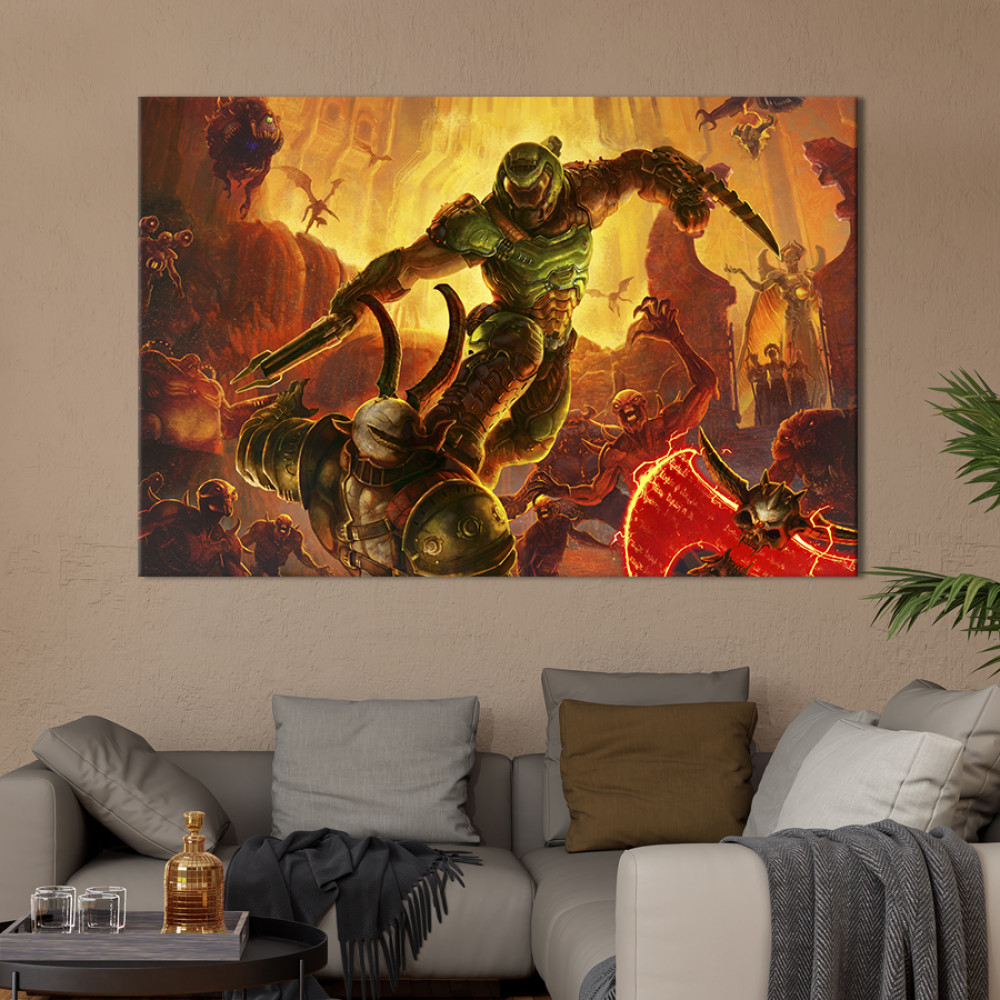 Картина Doom Slayer 122x81 см (1472-1)