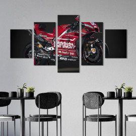 Картина Спортивний мотоцикл Ducati ucati Desmosedici GP19 112x54 см (1314-52)