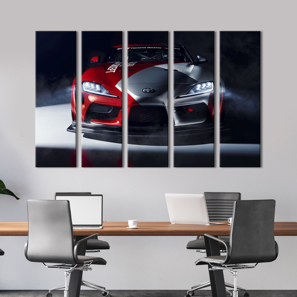 Картина Розкішний спорткар Toyota Supra 87x50 см (1405-51)