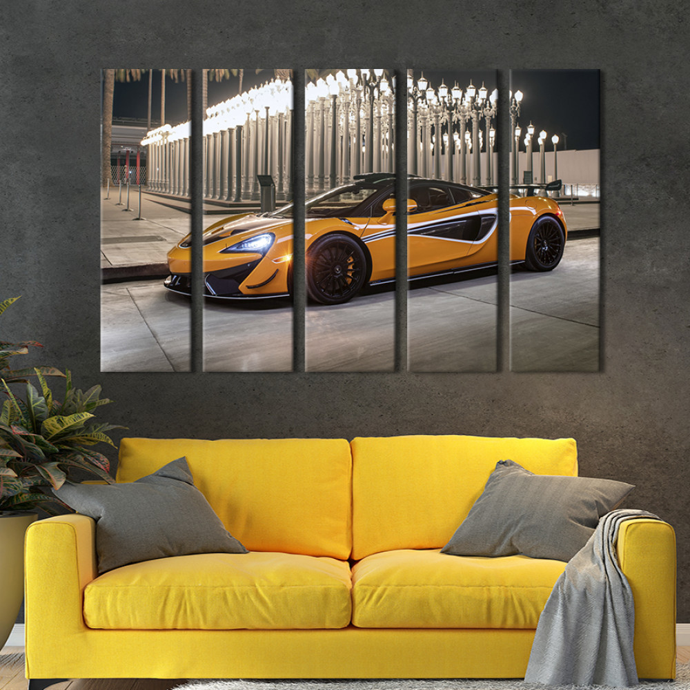 Картина Спортивний помаранчевий McLaren 620R 87x50 см (1271-51)