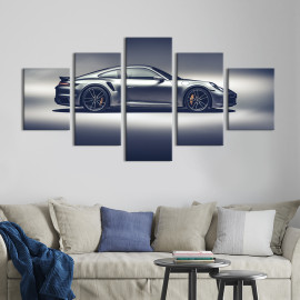 Картина Авто Porsche 911 Turbo S вид збоку 112x54 см (1385-52)