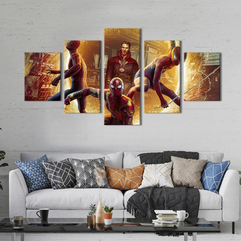Картина Spider-Verse and Doctor Strange 112x54 см (707-52)