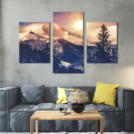Картина Зимова гірська гряда 66x40 см (590-32)