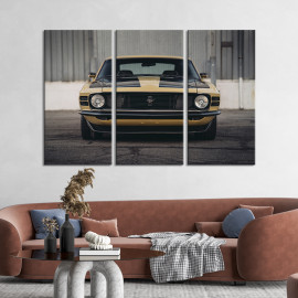 Картина Раритетний Ford Mustang 1970 78x48 см (1254-31)