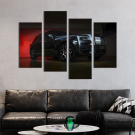 Картина Брутальне авто Rolls-Royce Cullinan Black Badge 89x56 см (1391-42)