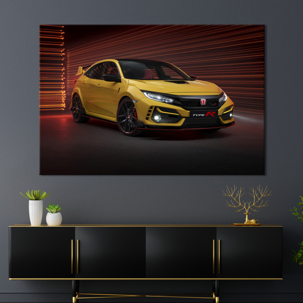 Картина Honda Civic Type 51x34 см (1329-1)