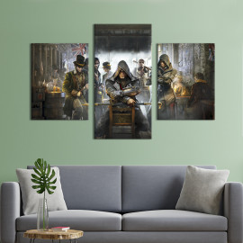 Картина Персонажі гри Assassin's Creed: Syndicate 66x40 см (1433-32)