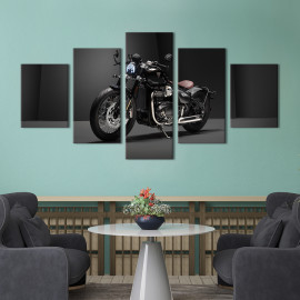 Картина Крутий мотоцикл Triumph Bobber Bonneville 112x54 см (1406-52)