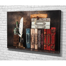 Картина Старовинні книги 51x34 см (859)