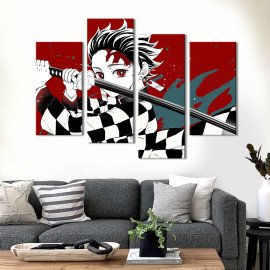 Картина Смеротоносний Танджиро Камадо 89x56 см (1470-42)