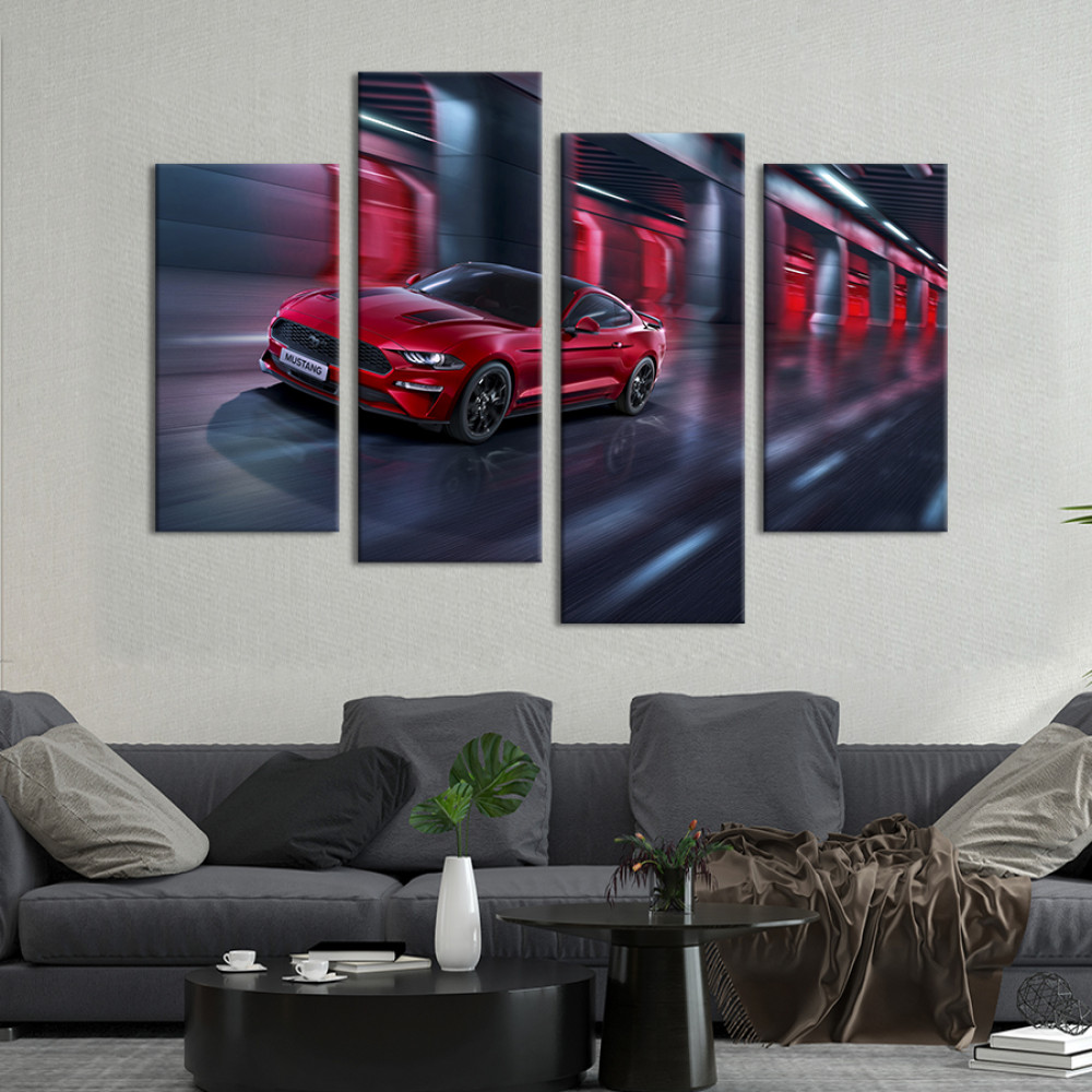 Картина Грація в русі Ford Mustang 129x90 см (1320-42)
