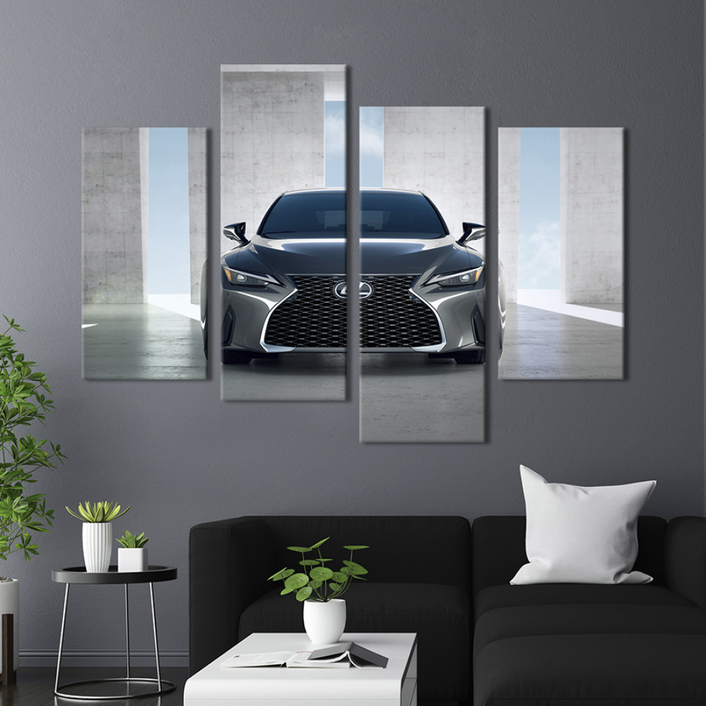 Картина Розкішний сірий Lexus IS250 89x56 см (1270-42)