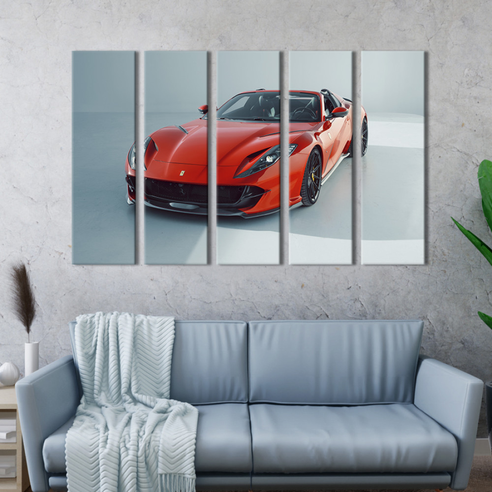 Картина Кабріолет Ferrari 812 GTS 155x95 см (1374-51)