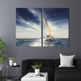 Картина Швидка морська яхта 111x81 см (419-2)
