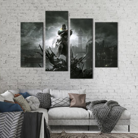 Картина Похмурий світ гри Dishonored 89x56 см (1436-42)