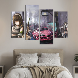 Картина Тактична гра Girls Frontline 89x56 см (1481-42)